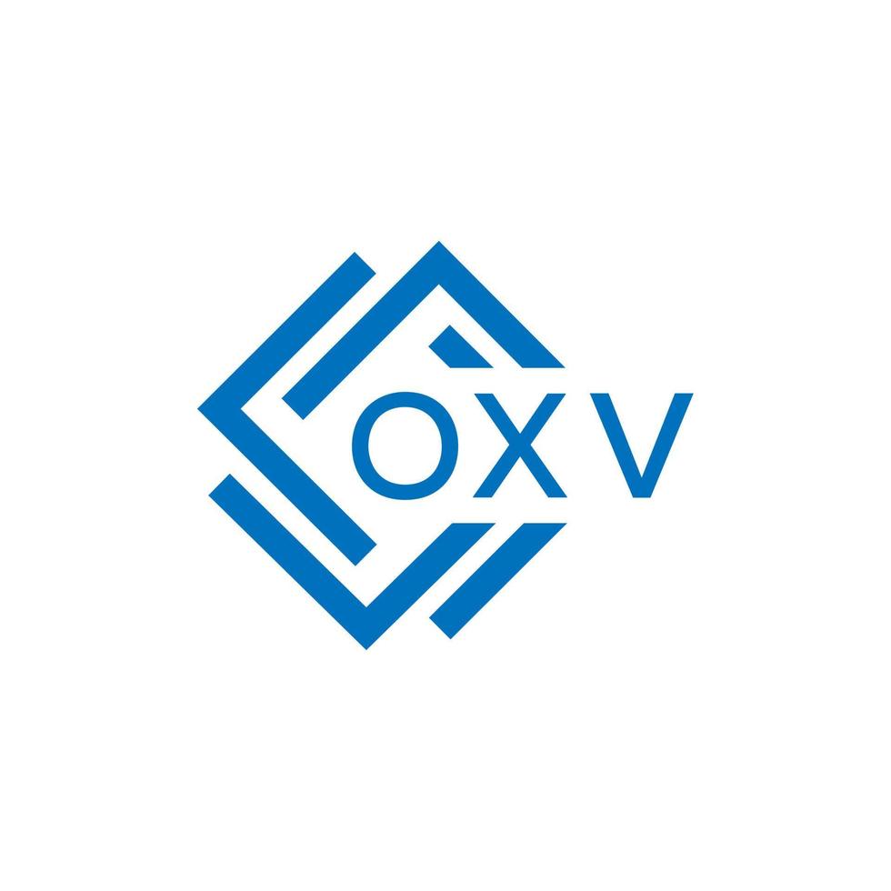 OXV creative circle letter logo concept. OXV letter design.OXV letter logo design on white background. OXV creative circle letter logo concept. OXV letter design. vector
