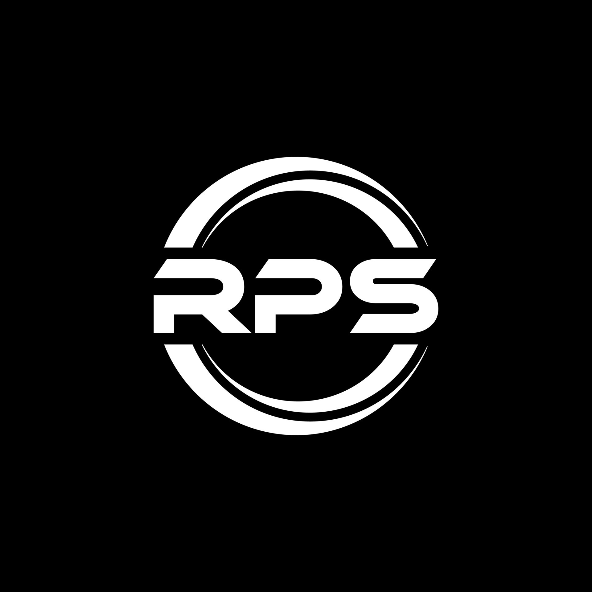rps letra logo diseño en ilustración. vector logo, caligrafía diseños ...