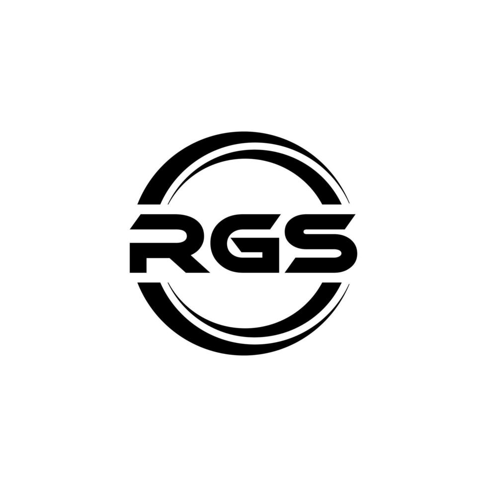 diseño de logotipo de letra rgs en ilustración. logotipo vectorial, diseños de caligrafía para logotipo, afiche, invitación, etc. vector