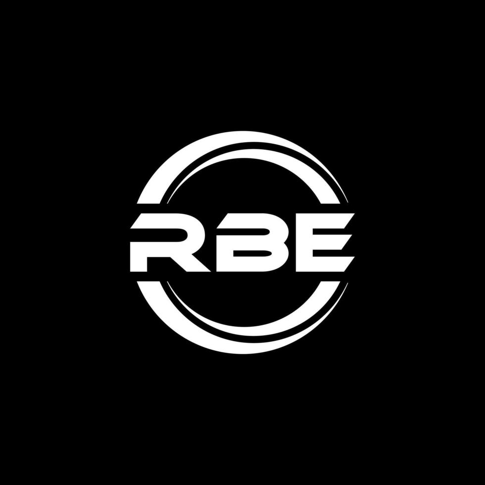 diseño del logotipo de la letra rbe en la ilustración. logotipo vectorial, diseños de caligrafía para logotipo, afiche, invitación, etc. vector