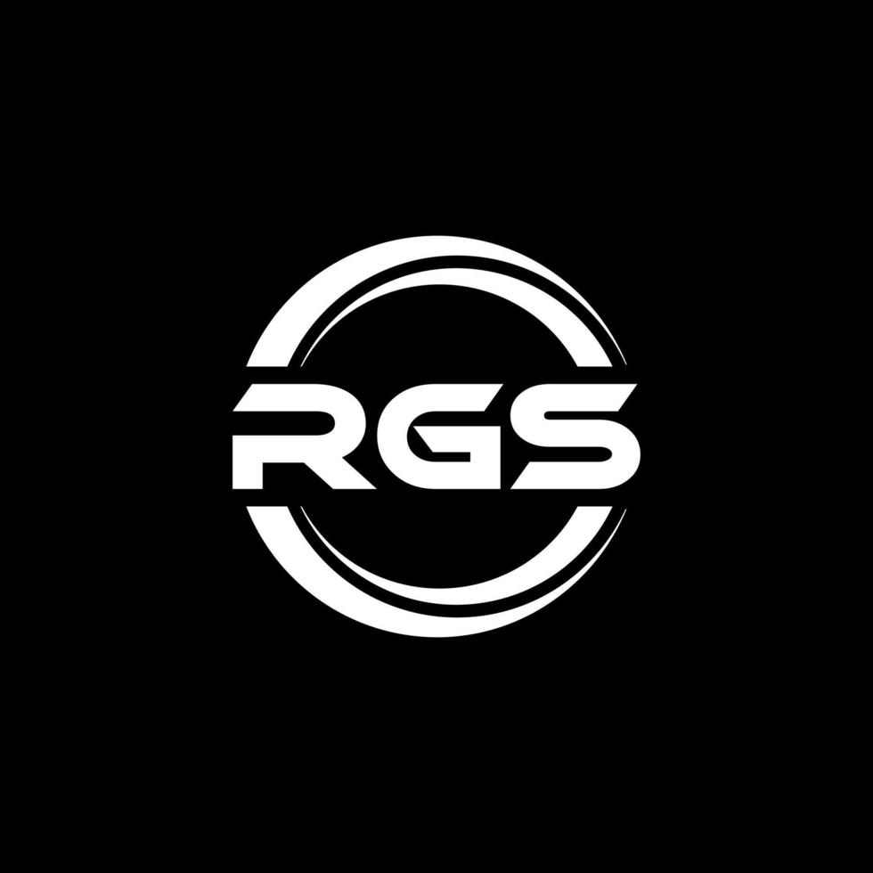 diseño de logotipo de letra rgs en ilustración. logotipo vectorial, diseños de caligrafía para logotipo, afiche, invitación, etc. vector