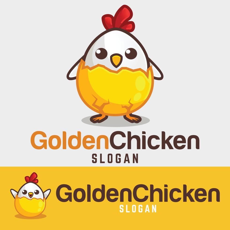 Modern simple minimalist baby chicken mascot logo design vector with modern illustration concept style for badge, emblem and tshirt printing. modern chicks cartoon logo template isolated on background
