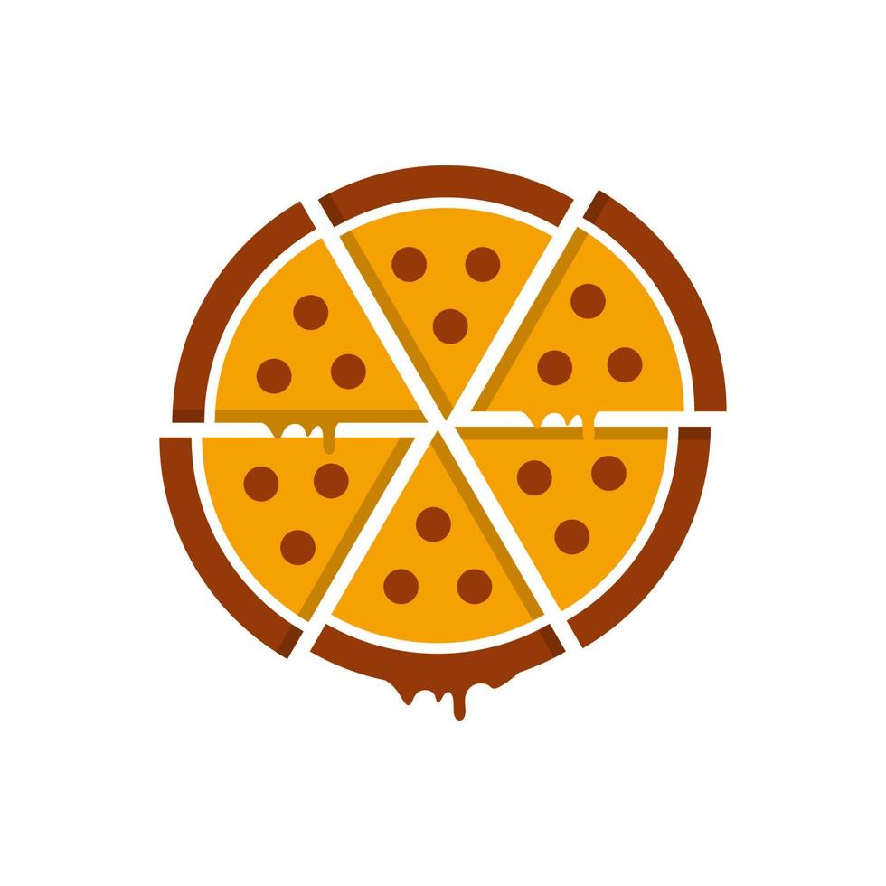 Pizza logo imágenes valores vector