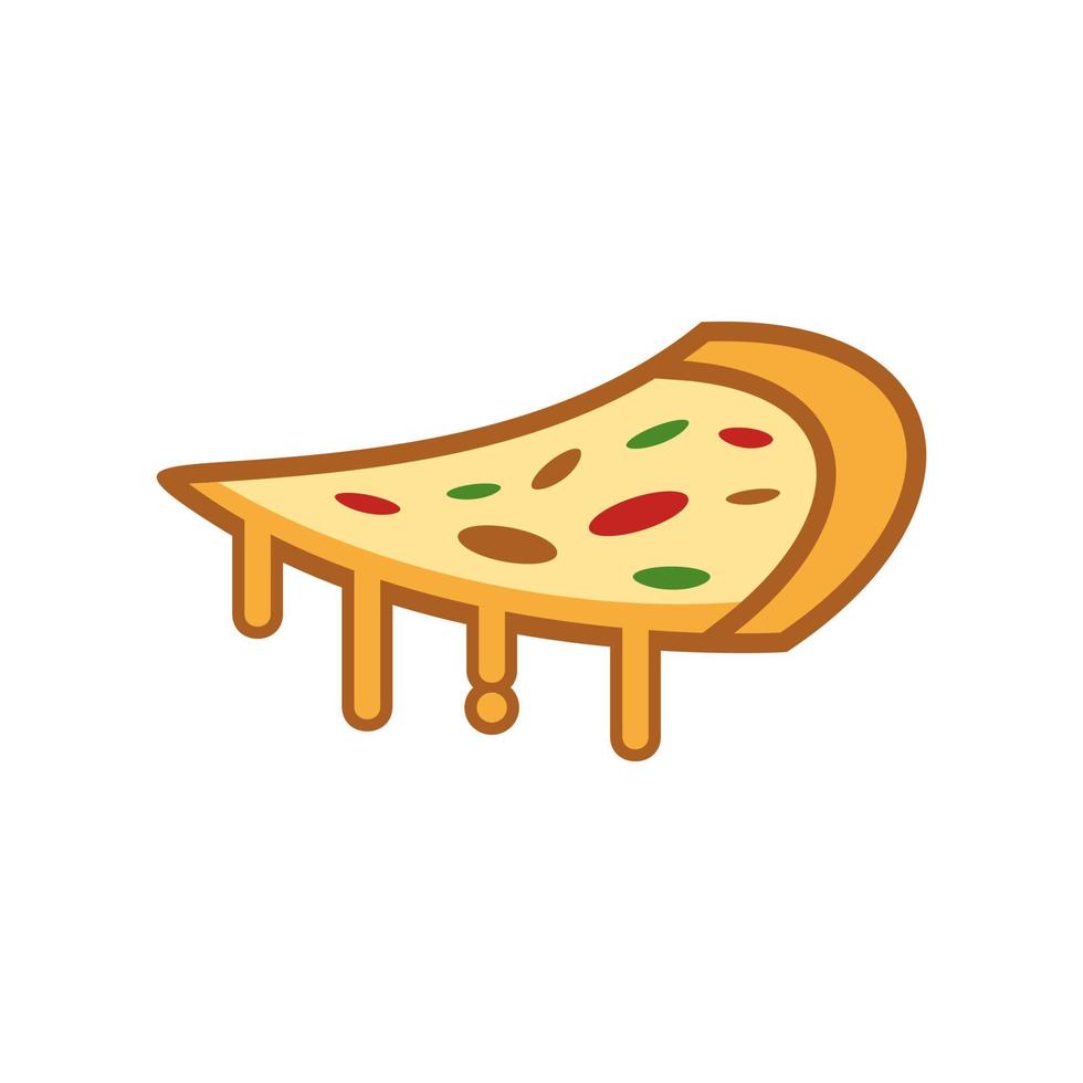 Pizza logo imágenes valores vector