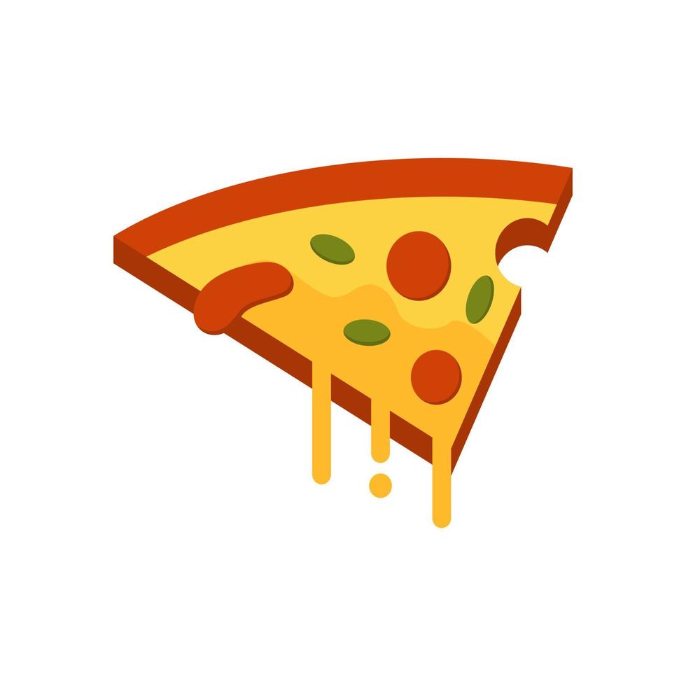 Pizza logo imágenes valores vector