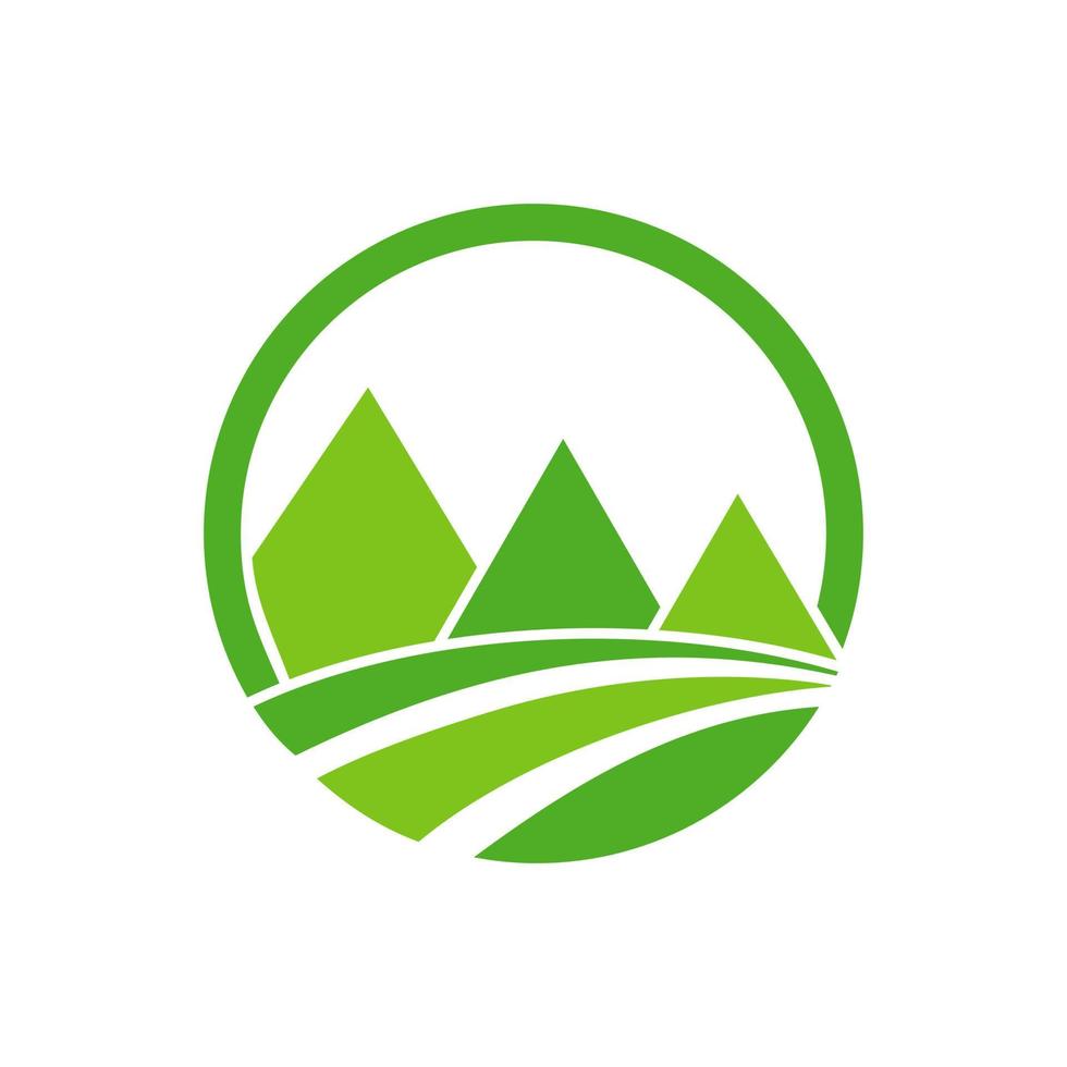 Landscape Logo Design Vector Template