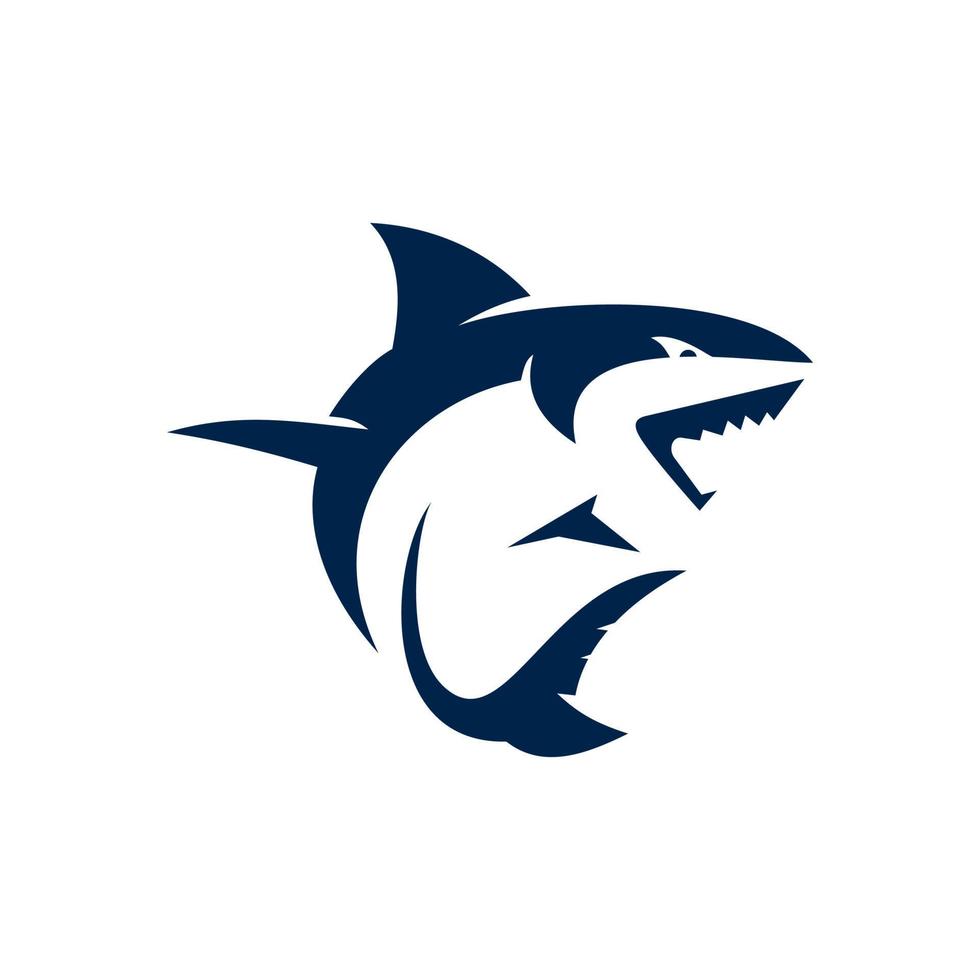 Wild Shark Logo Vector Template
