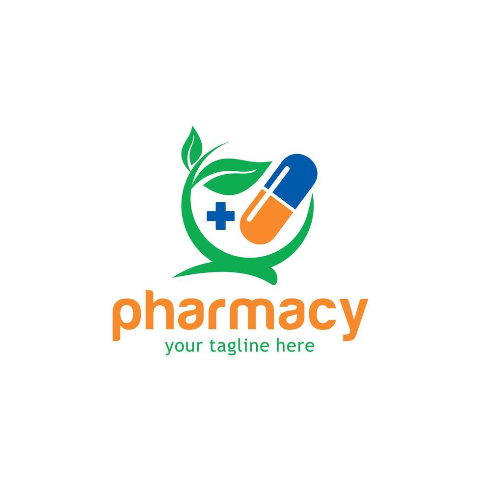 plantilla de diseño de logotipo médico y farmacéutico vector