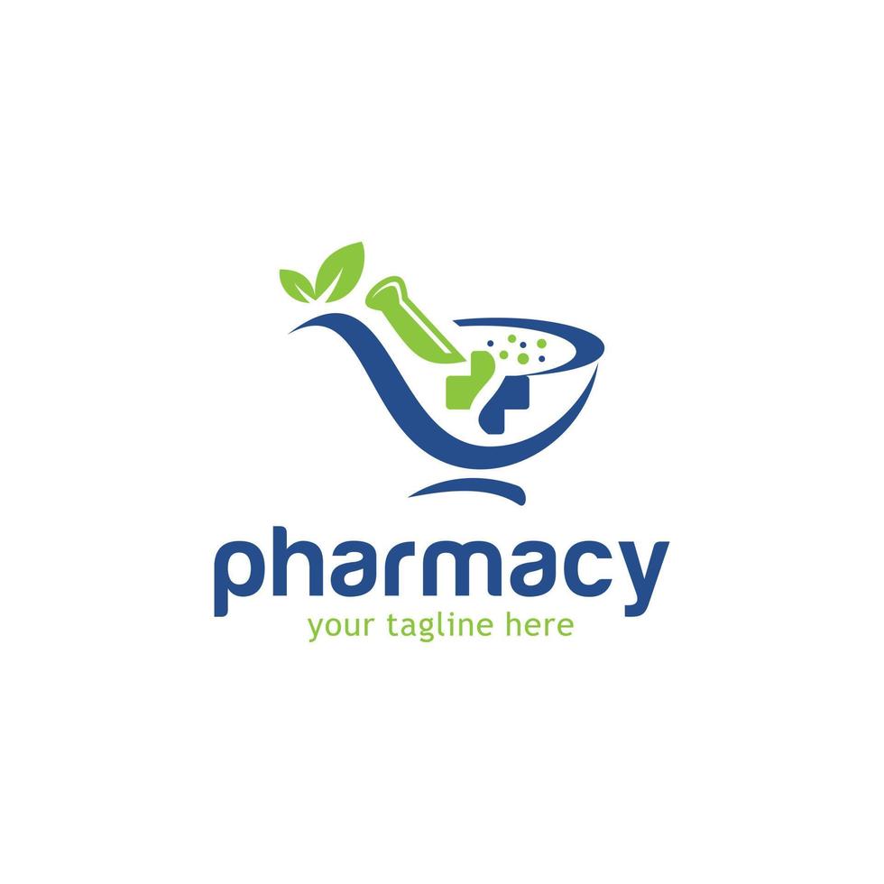 plantilla de diseño de logotipo médico y farmacéutico vector