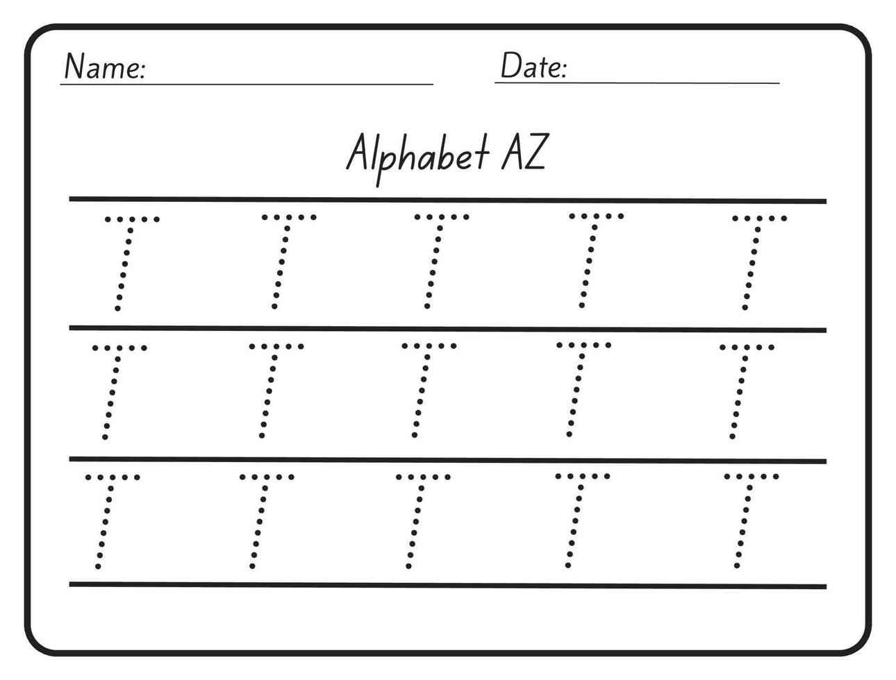Alphabet Tracing Practice Letter T Tracing Practice Worksheet Alphabet Tracing Practice Letter T Tracing Practice Worksheet