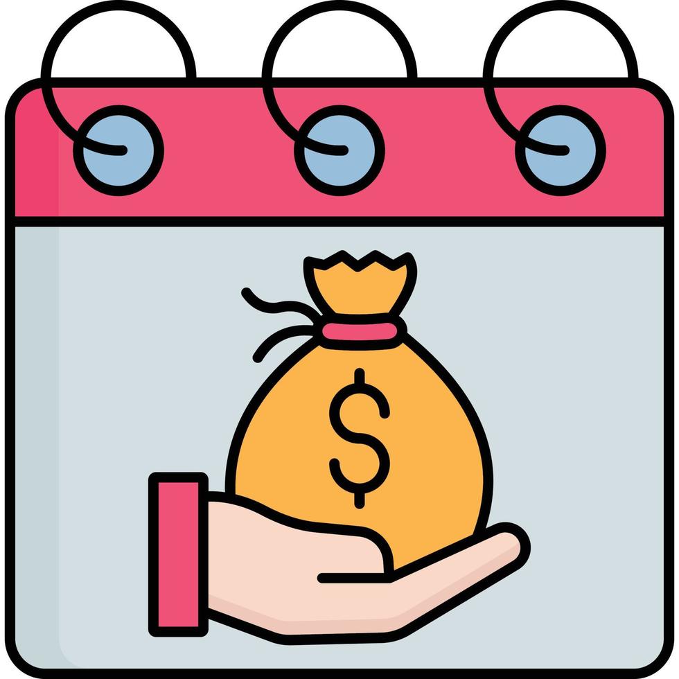 Salary which can easily edit or modify vector
