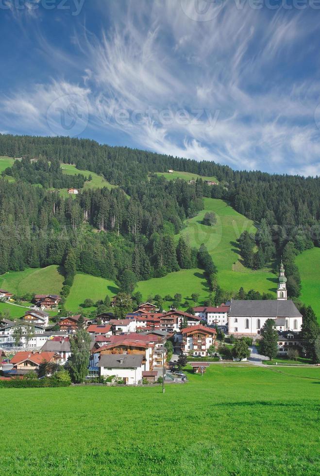 Aldea de Oberau,wildschoenau,Tirol, Austria foto