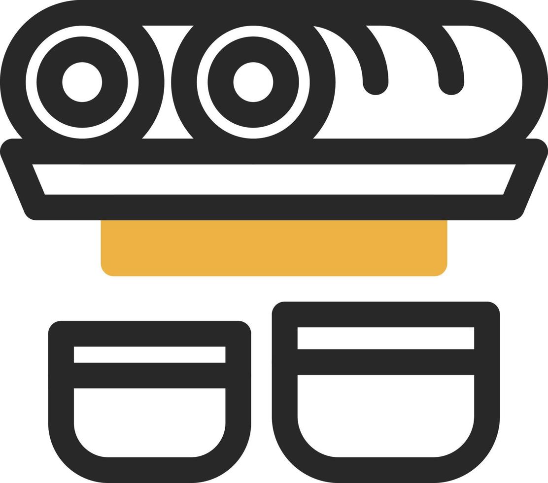 Spring Rolls Vector Icon Design