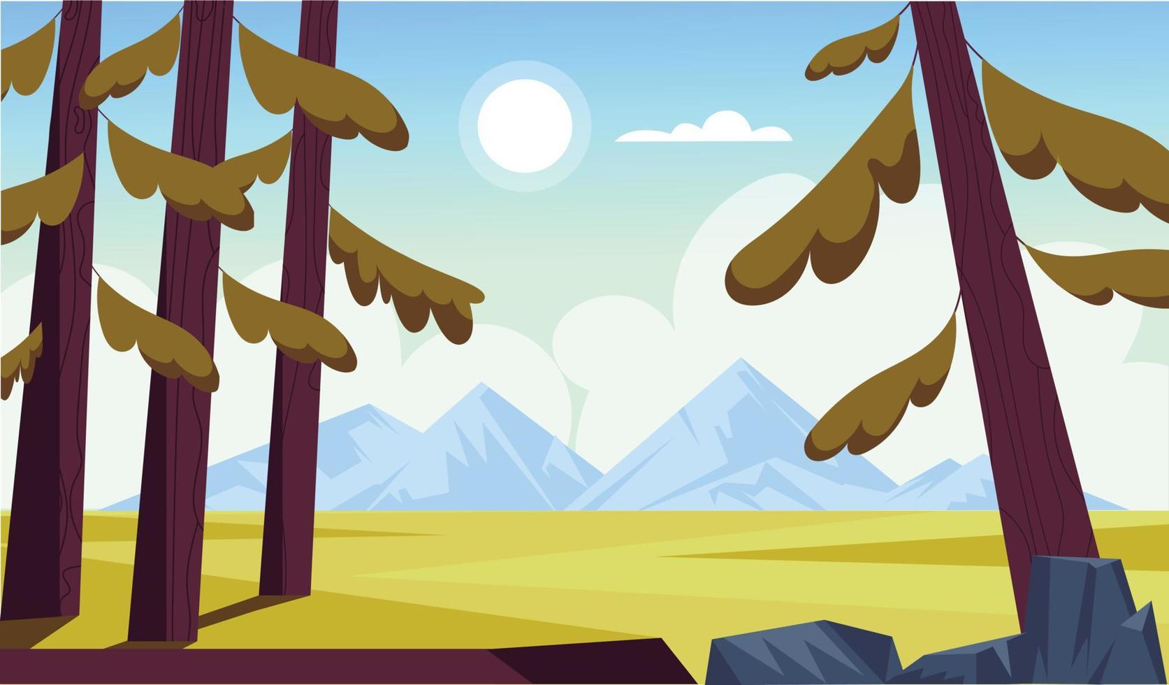 Trendy Nature Scenery vector