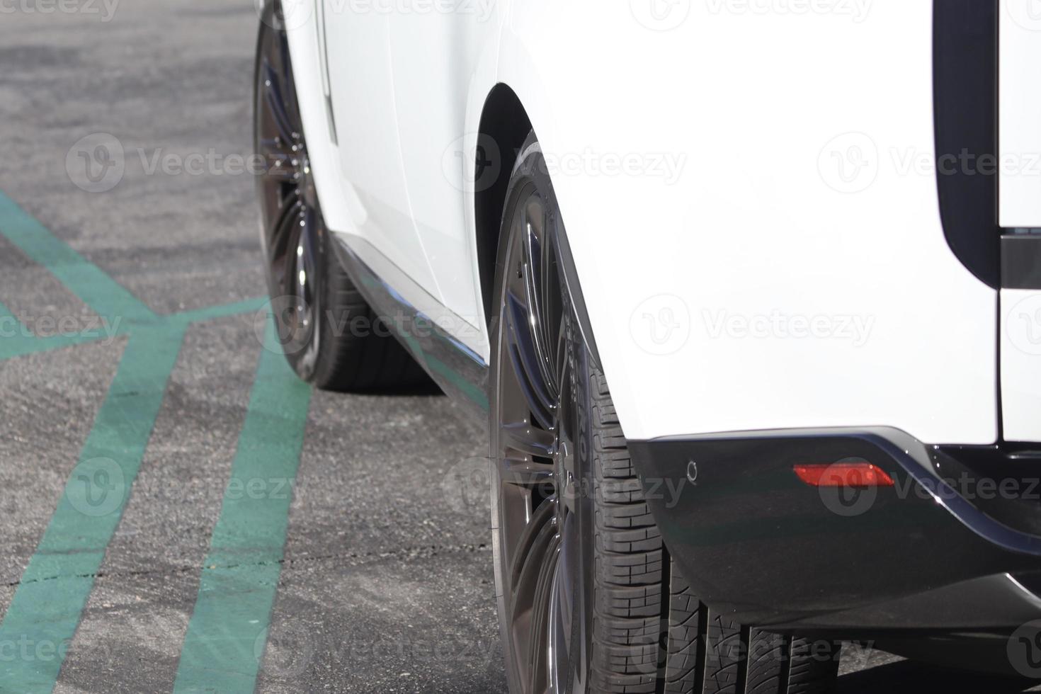 closeup view of luxury SUV photo