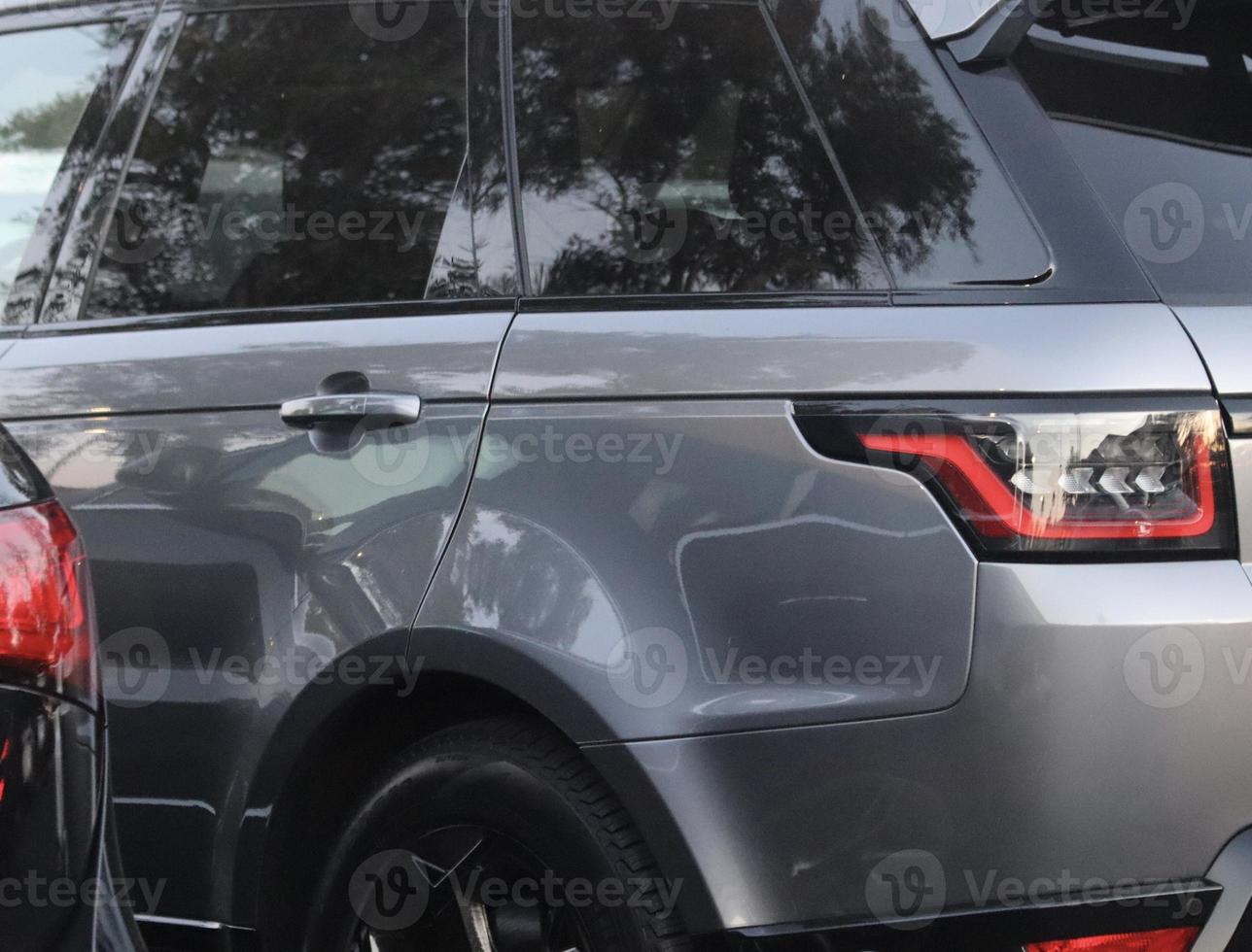 closeup view of luxury SUV photo