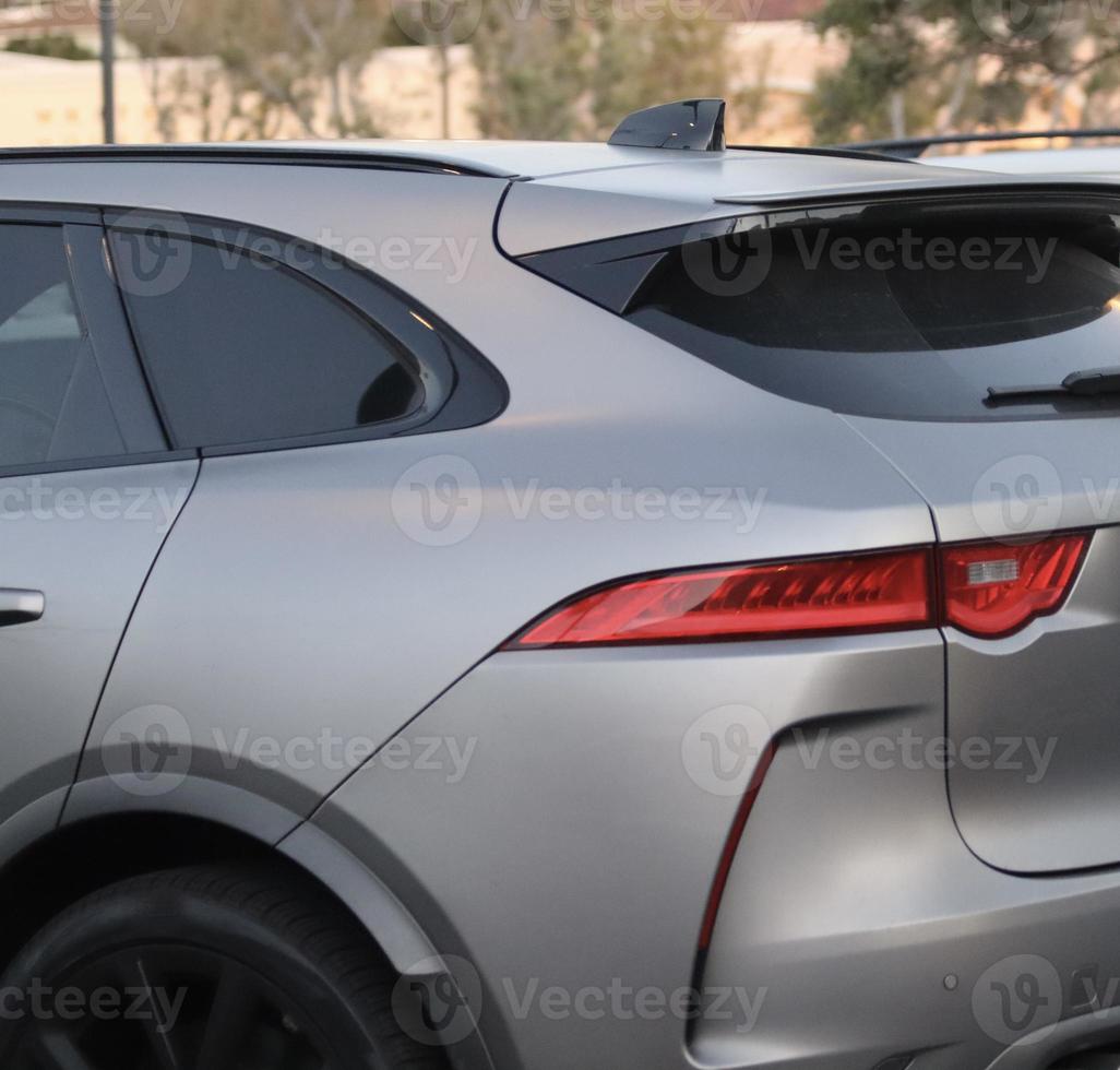 closeup view of luxury SUV photo