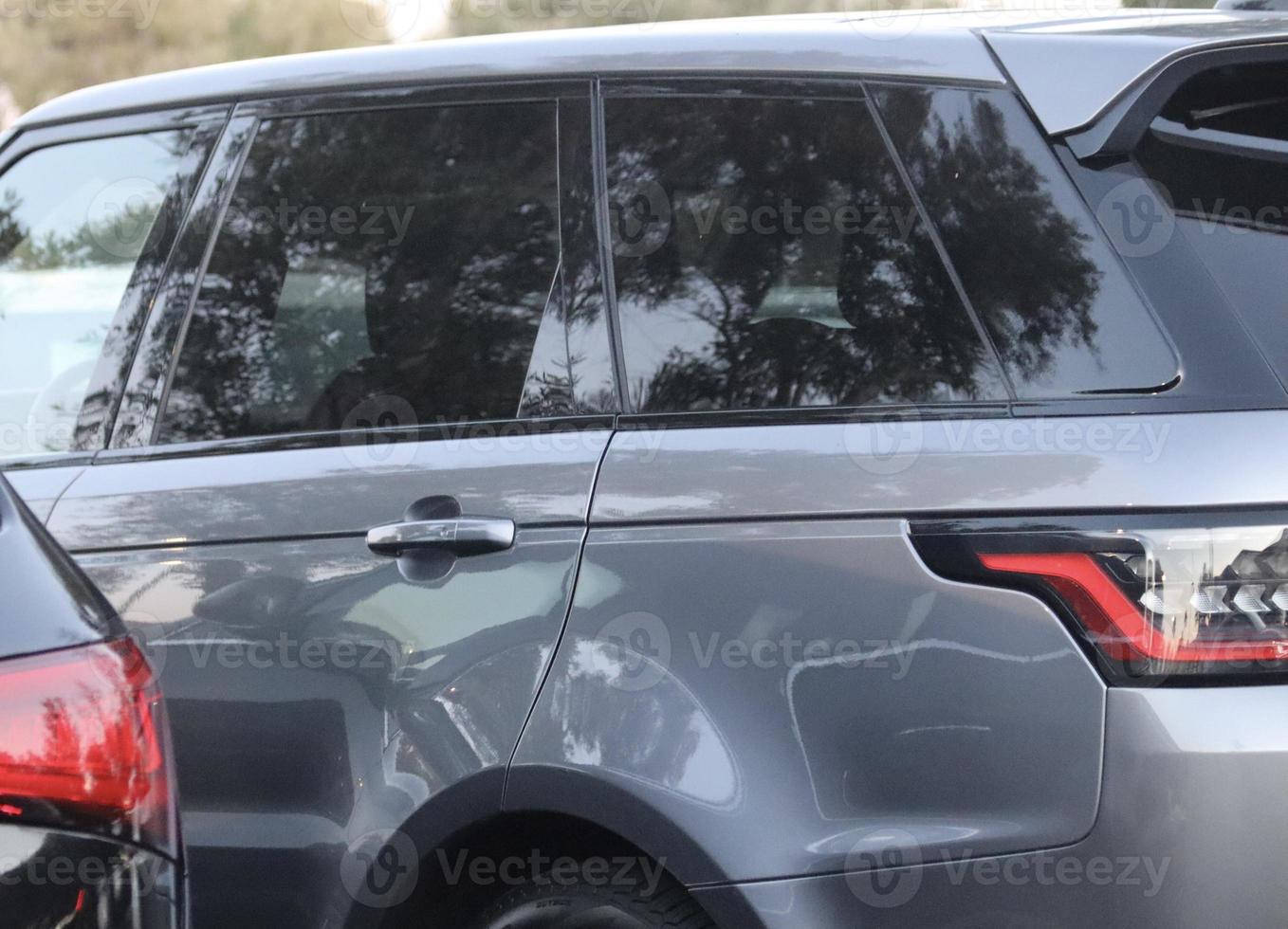 closeup view of luxury SUV photo