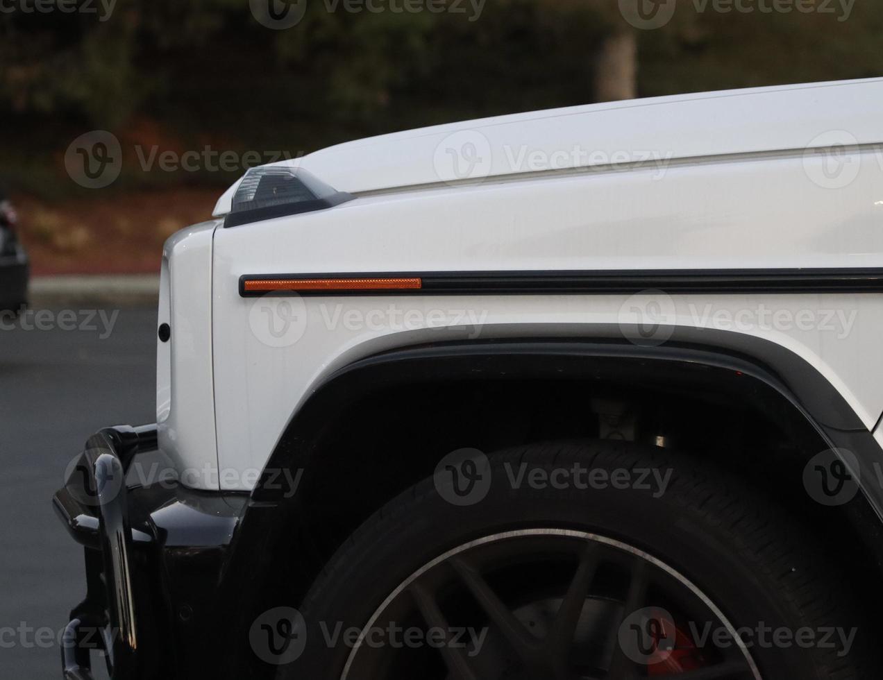 closeup view of luxury SUV photo