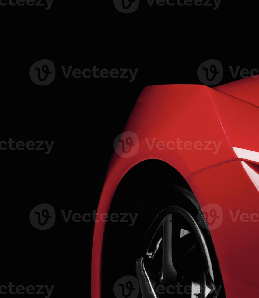 red sports car closeup photo