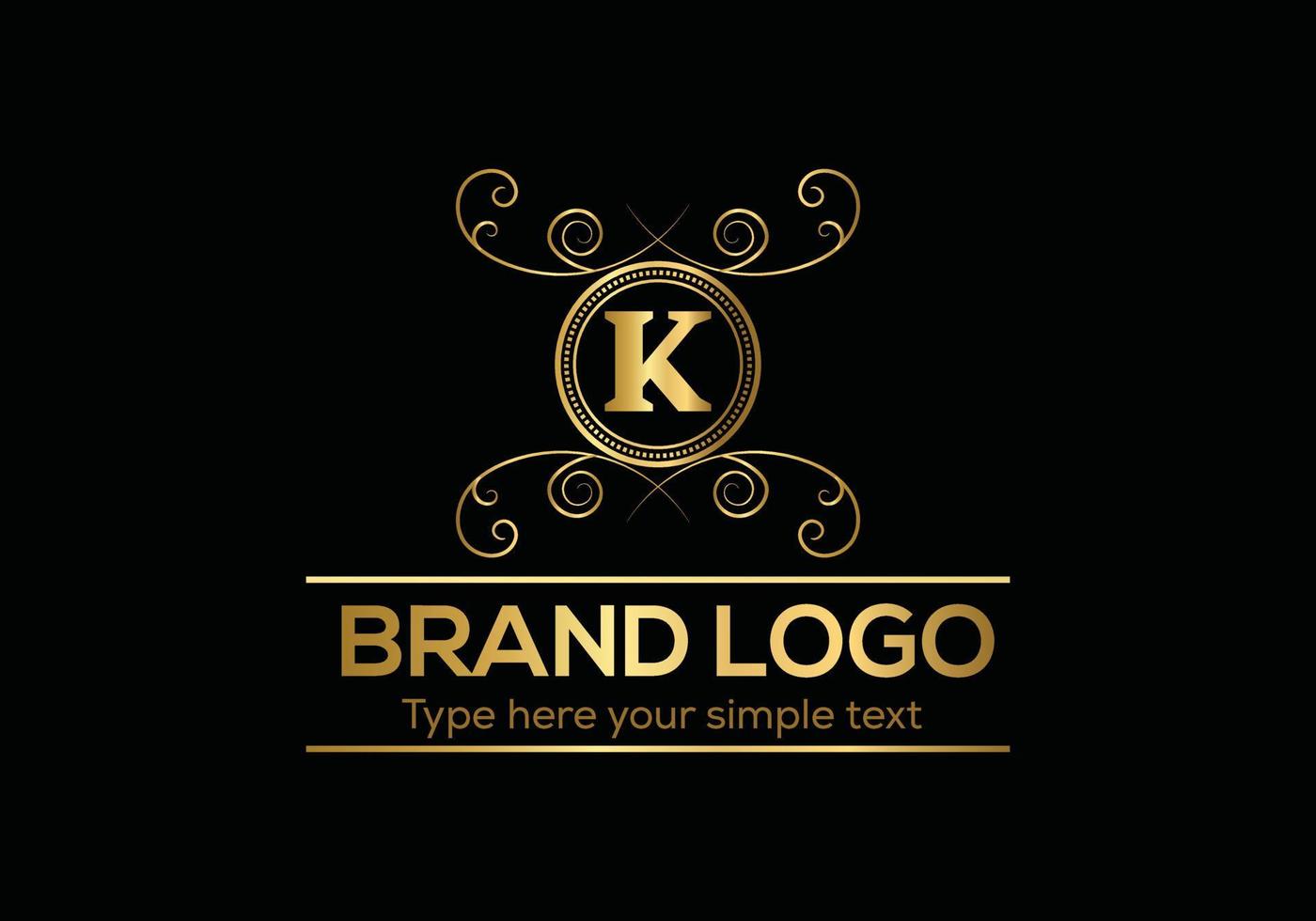 Initial Letter Luxury Logo template in vector art