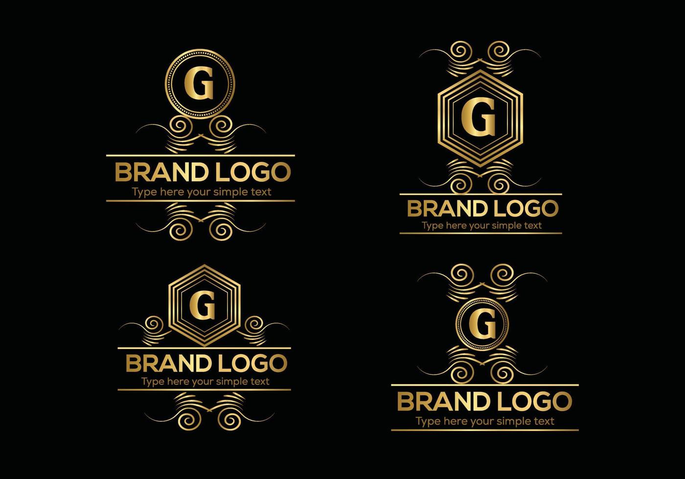 Initial Letter Luxury Logo template in vector art