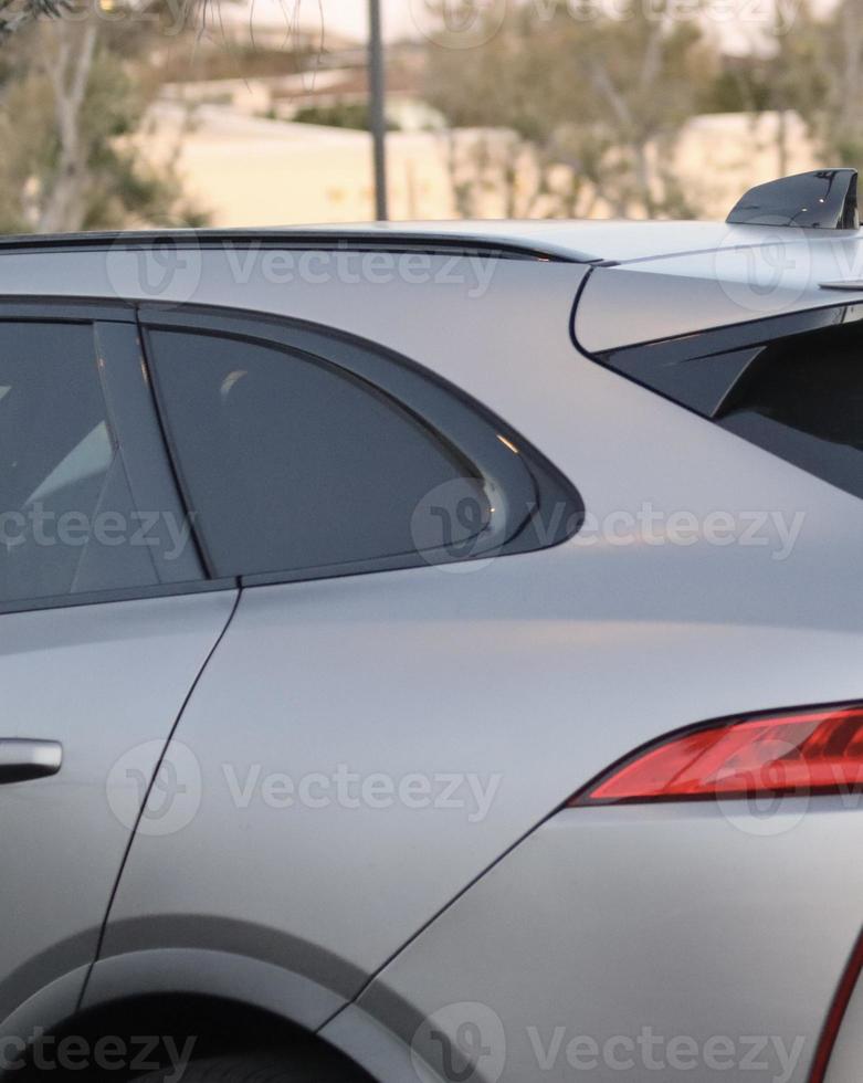 closeup view of luxury SUV photo