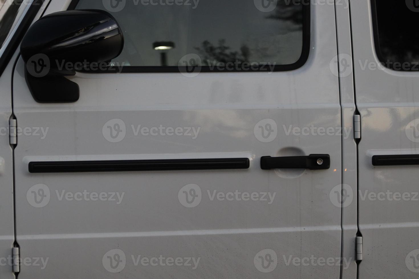 closeup view of luxury SUV photo