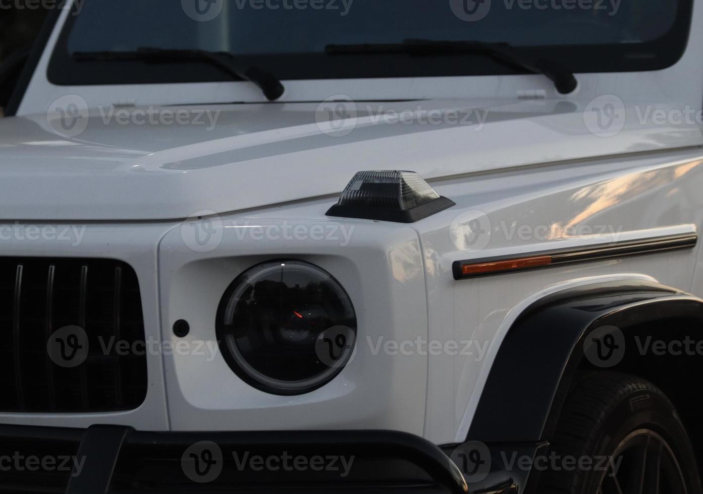 closeup view of luxury SUV photo