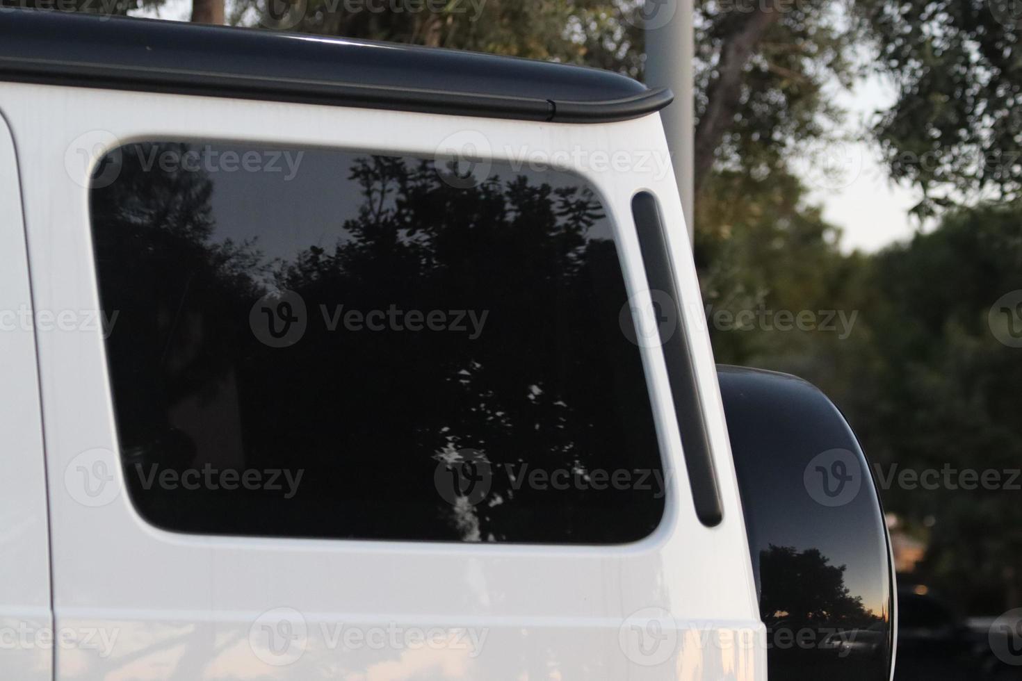 closeup view of luxury SUV photo