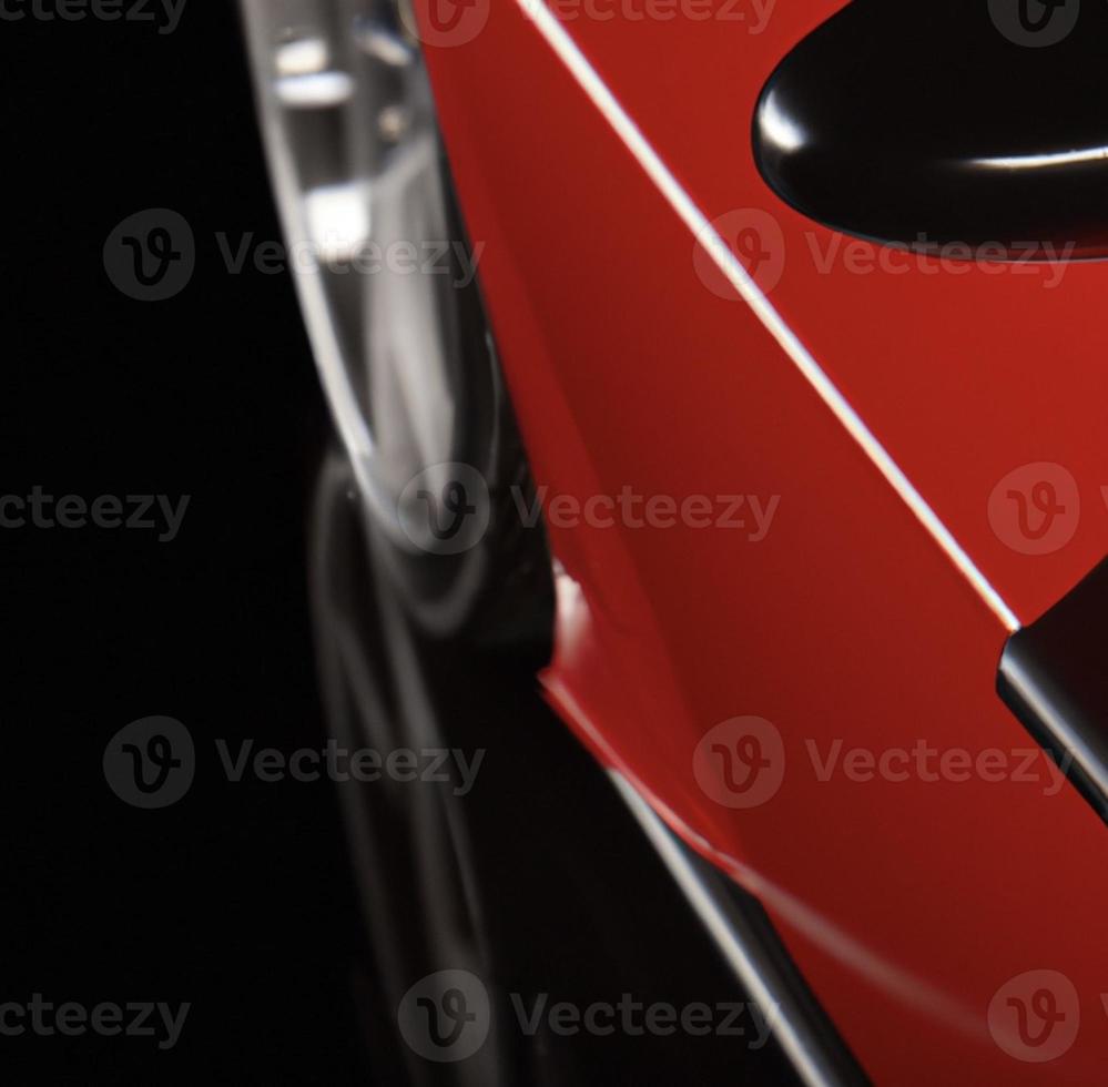 red sports car closeup photo