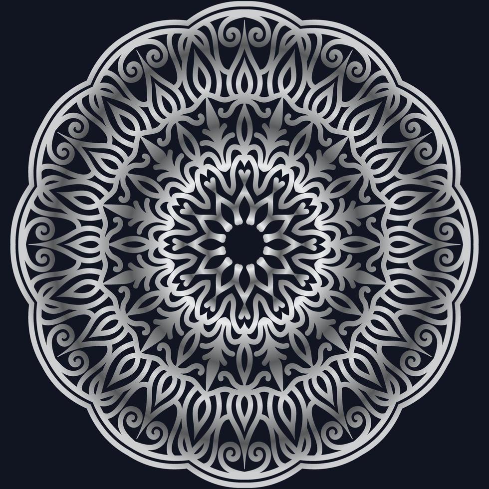 Decorative elements luxury ornament pattern gradient mandala design vector