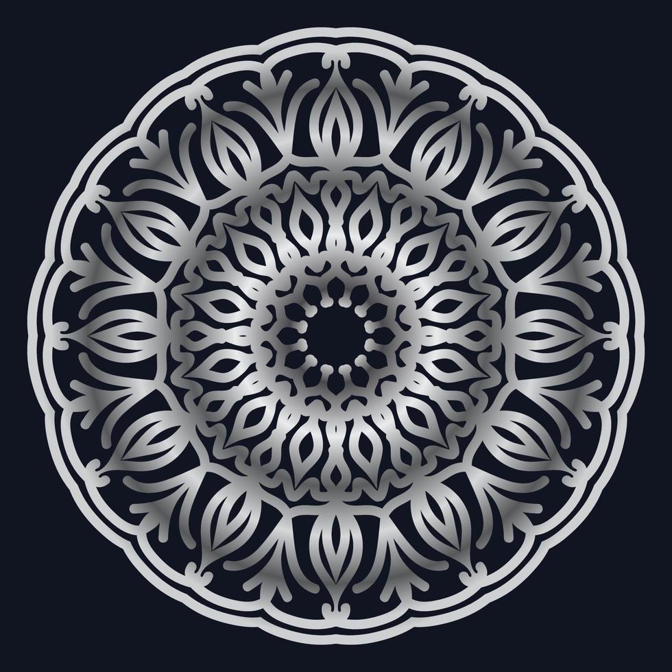 Decorative elements luxury ornament pattern gradient mandala design vector