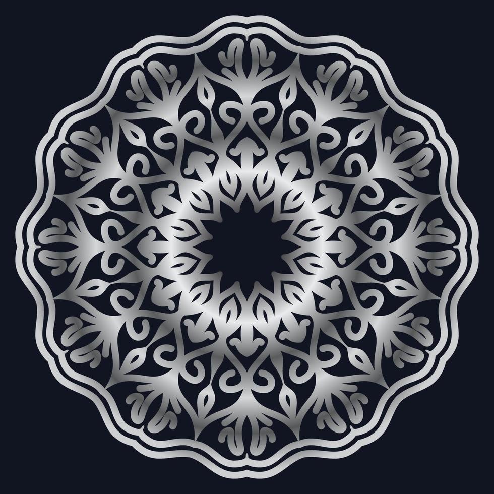 elementos decorativos lujo ornamento patrón gradiente mandala diseño vector