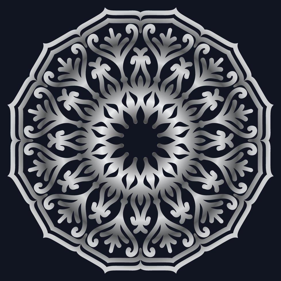 Decorative elements luxury ornament pattern gradient mandala design vector