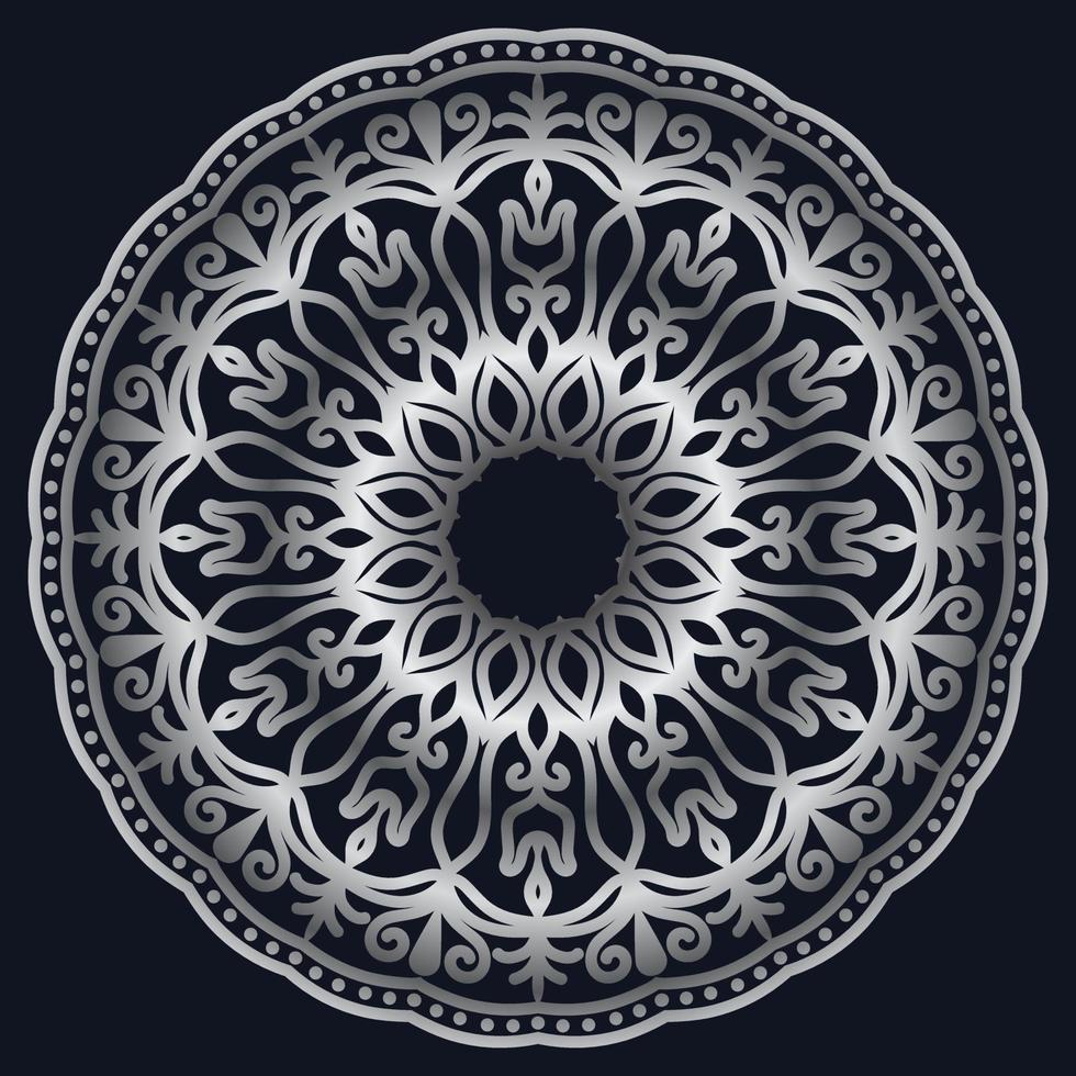 elementos decorativos lujo ornamento patrón gradiente mandala diseño vector