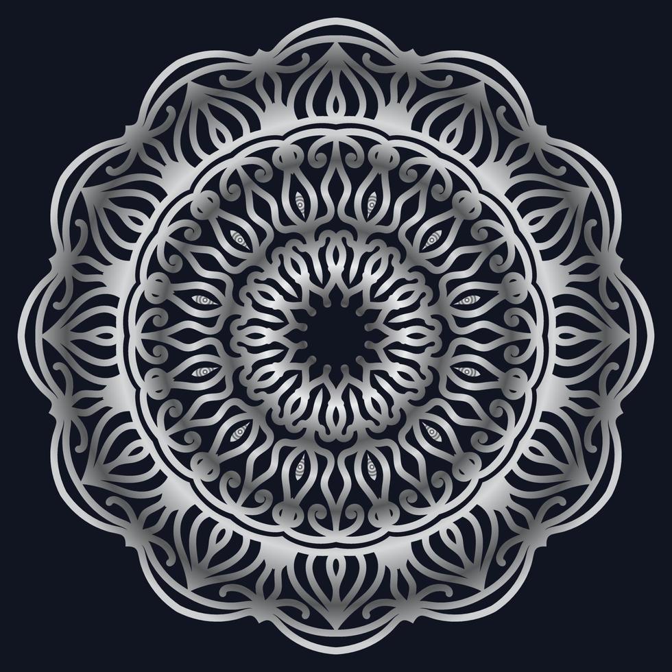 Decorative elements luxury ornament pattern gradient mandala design vector