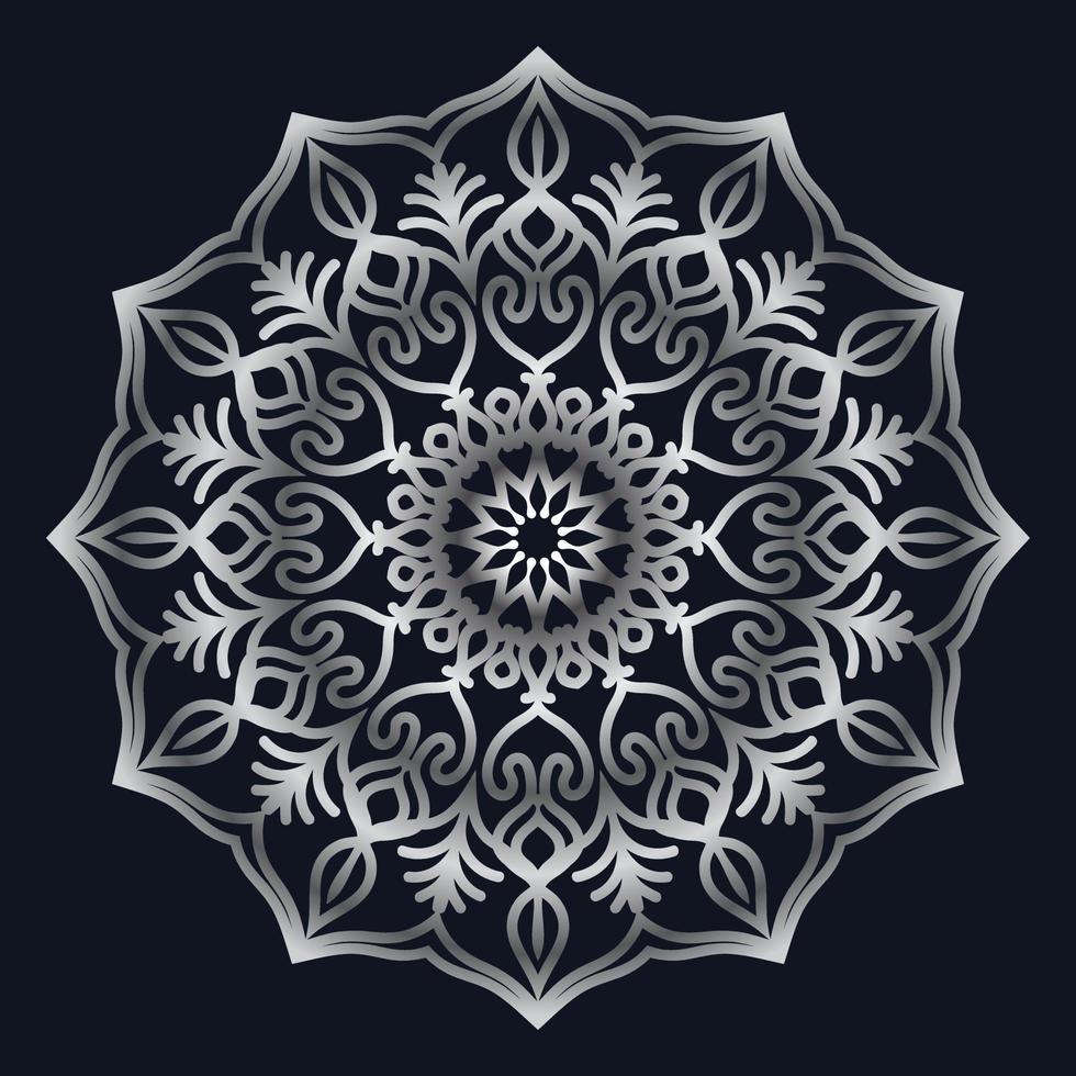 Decorative elements luxury ornament pattern gradient mandala design vector
