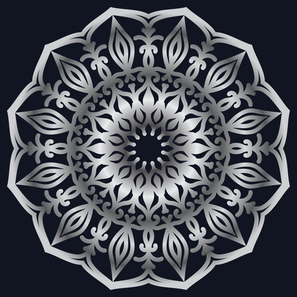 Decorative elements luxury ornament pattern gradient mandala design vector