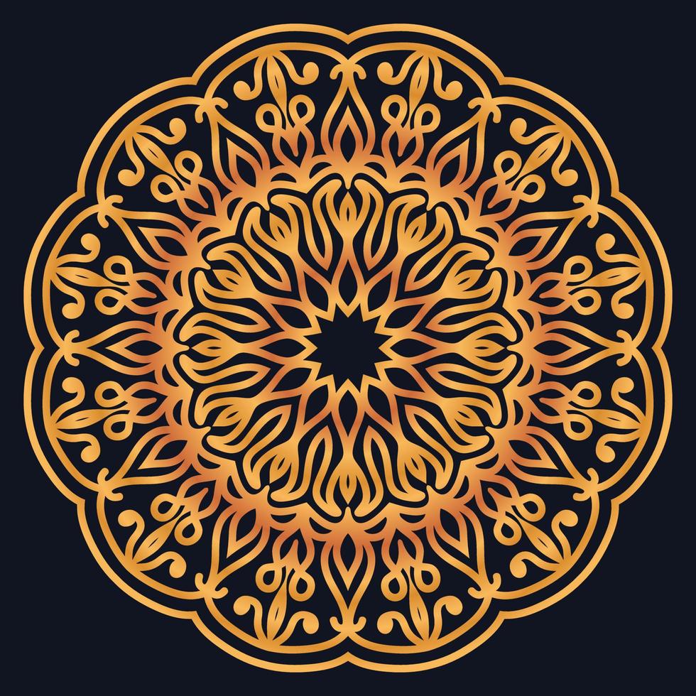 Decorative elements luxury ornament pattern gradient mandala design vector