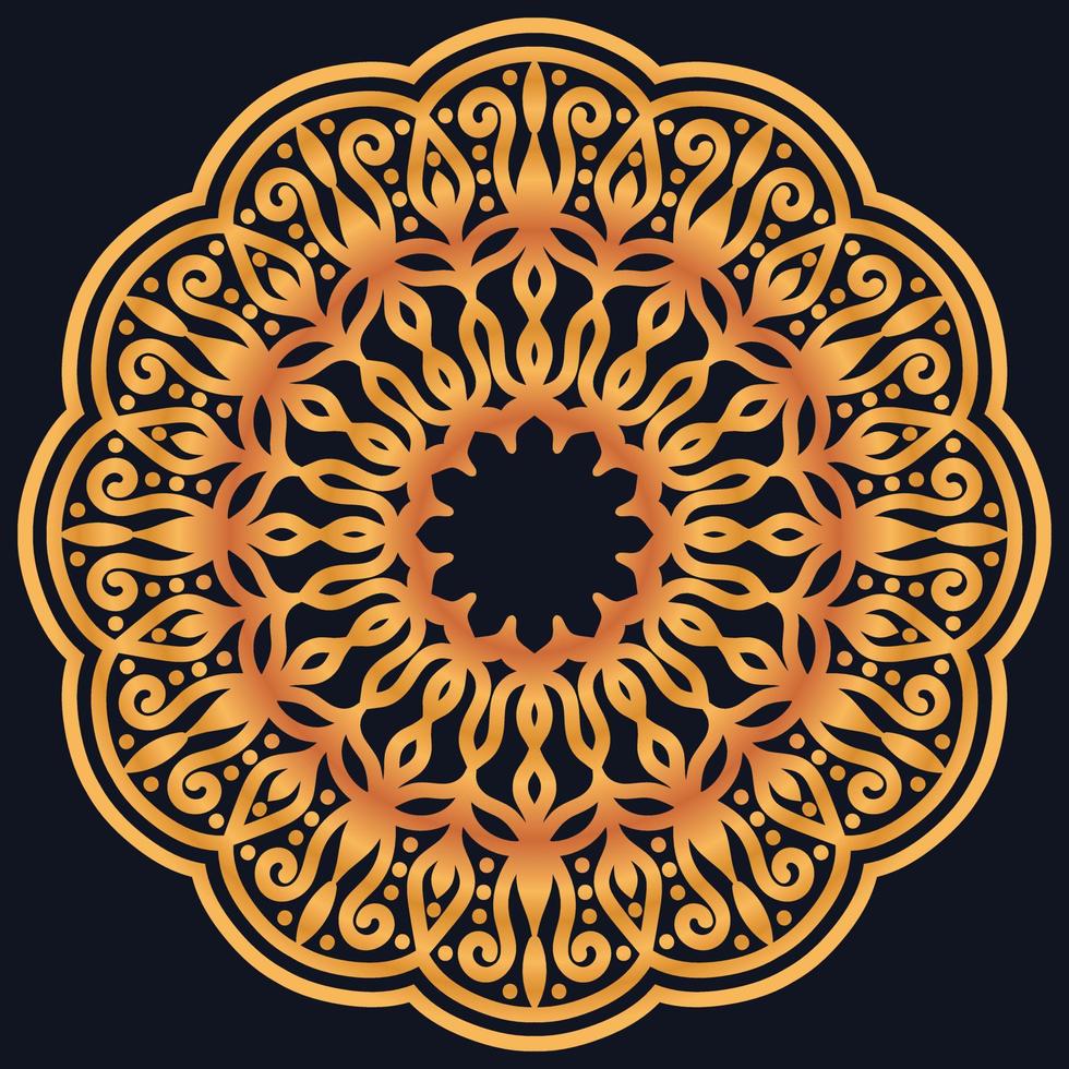 Decorative elements luxury ornament pattern gradient mandala design vector