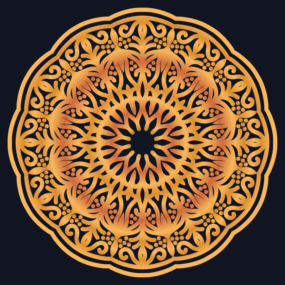 Decorative elements luxury ornament pattern gradient mandala design vector