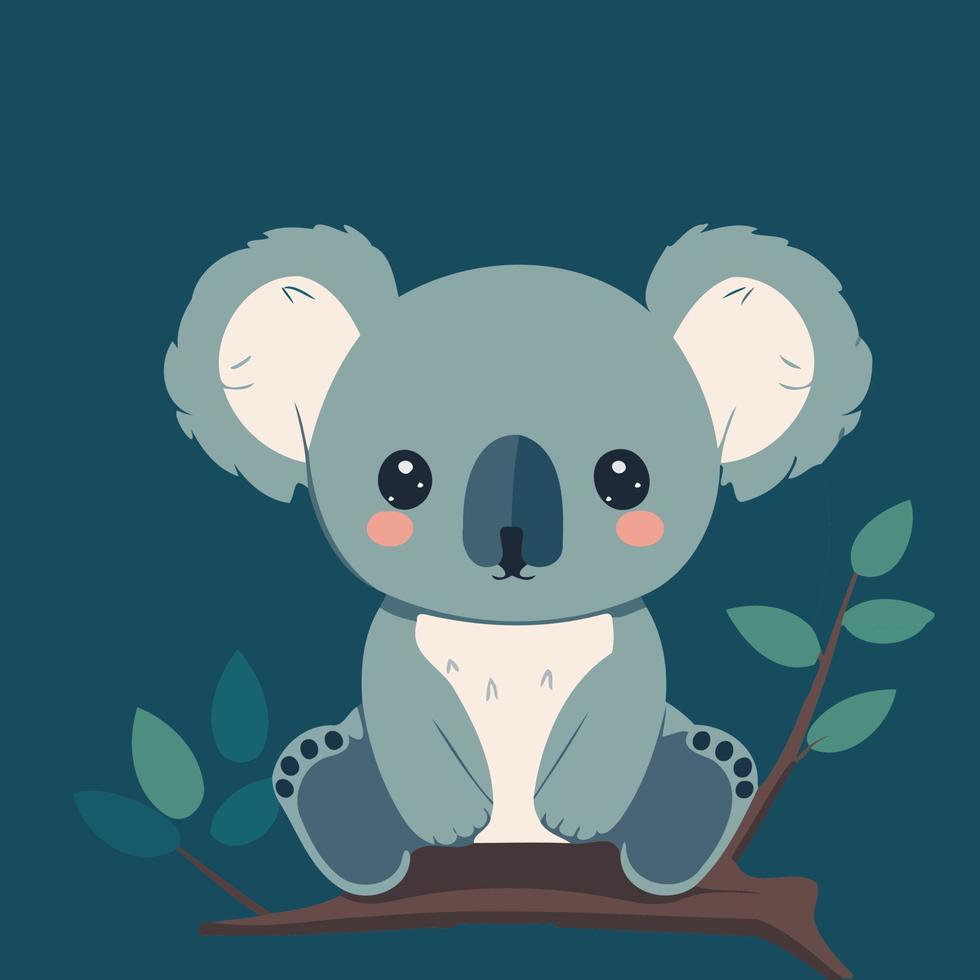 common koala herbivore mammal animal body vector