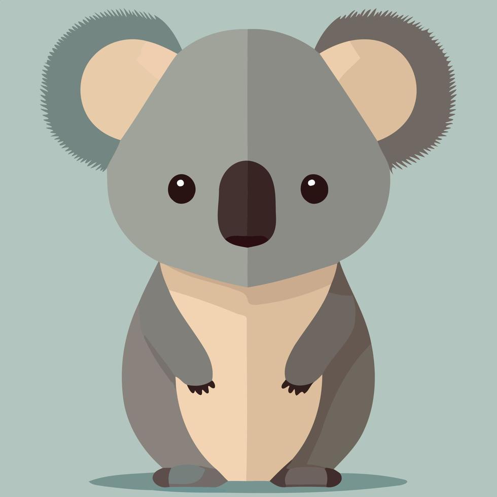 común coala herbívoro mamífero animal cuerpo vector