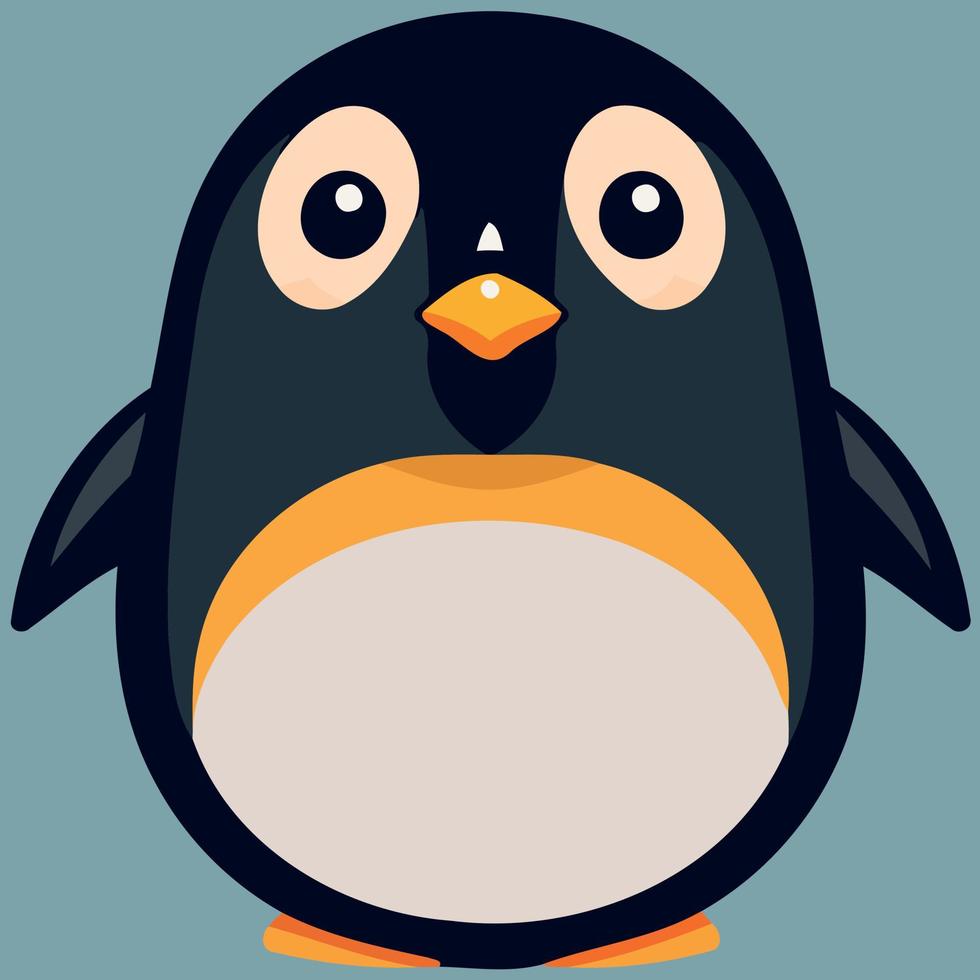 animal pájaro linda común pingüino vector