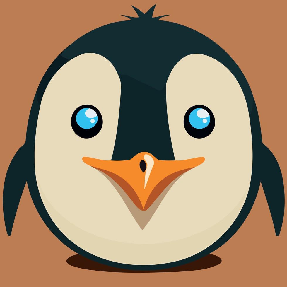 animal bird cute common penguin vector