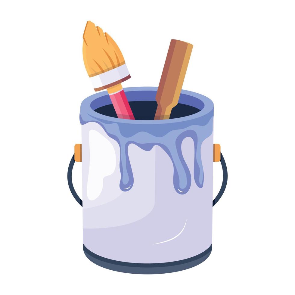 Trendy Painting Tools vector