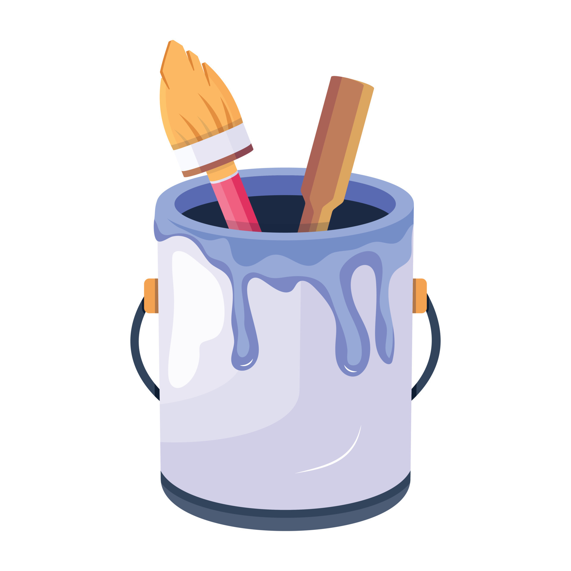Trendy Painting Tools 20452922 Vector Art at Vecteezy