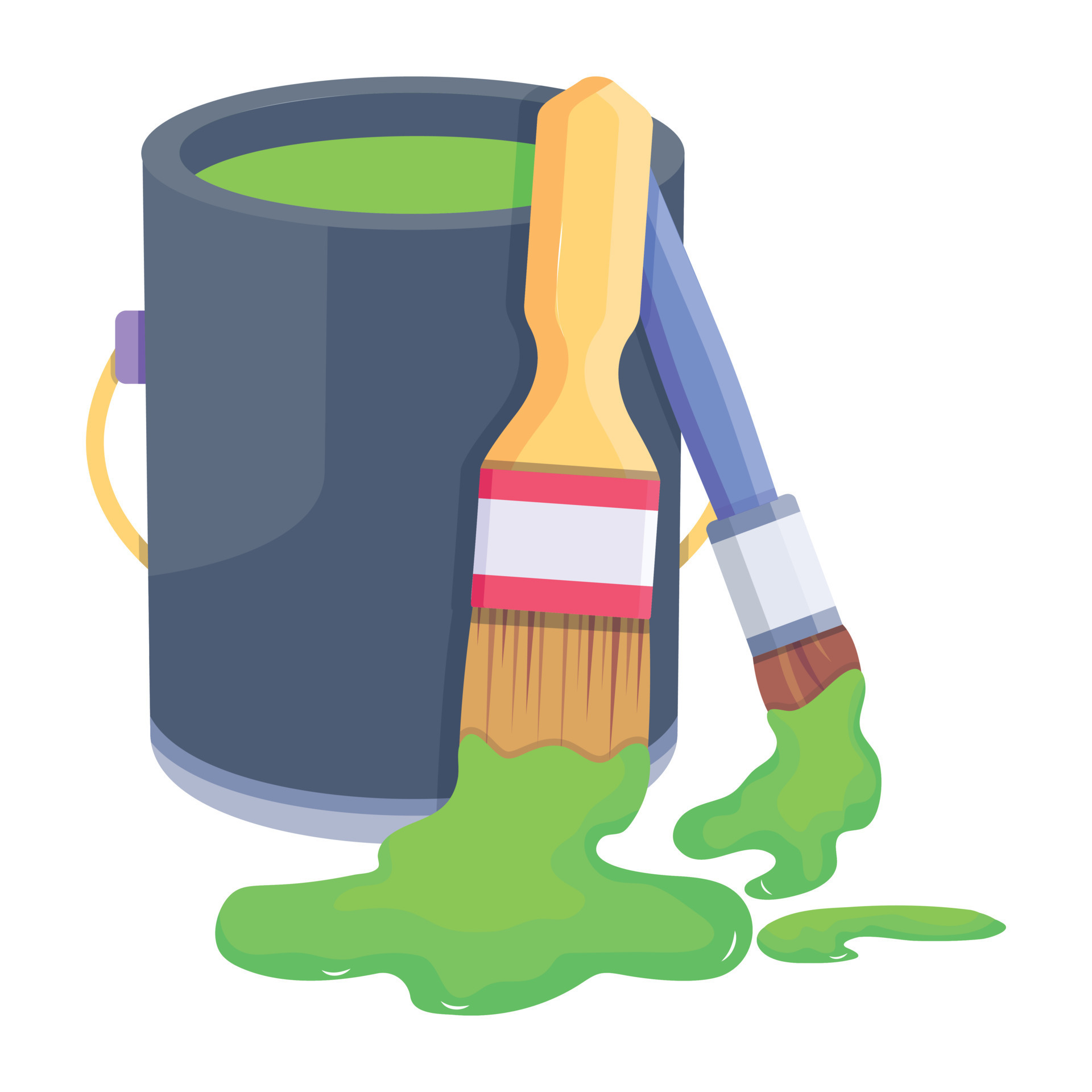 Trendy Paint Basket 20452925 Vector Art at Vecteezy