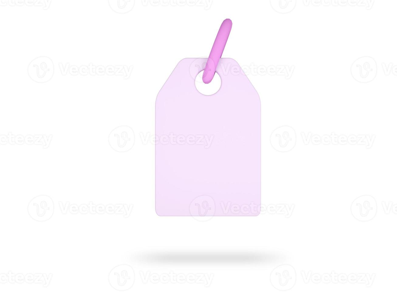 Price Tag. Online Shopping icon. 3D render illustration. photo